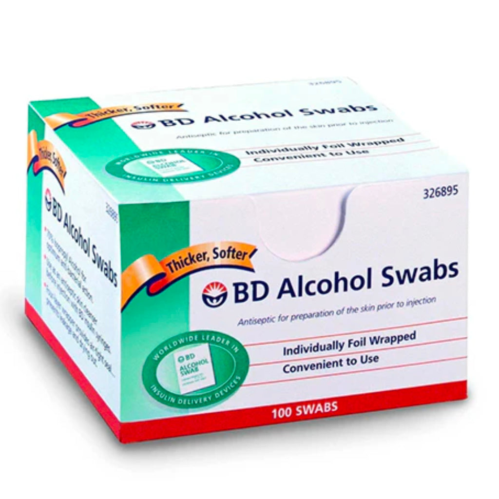 BD Alcohol Swabs 100(BX)