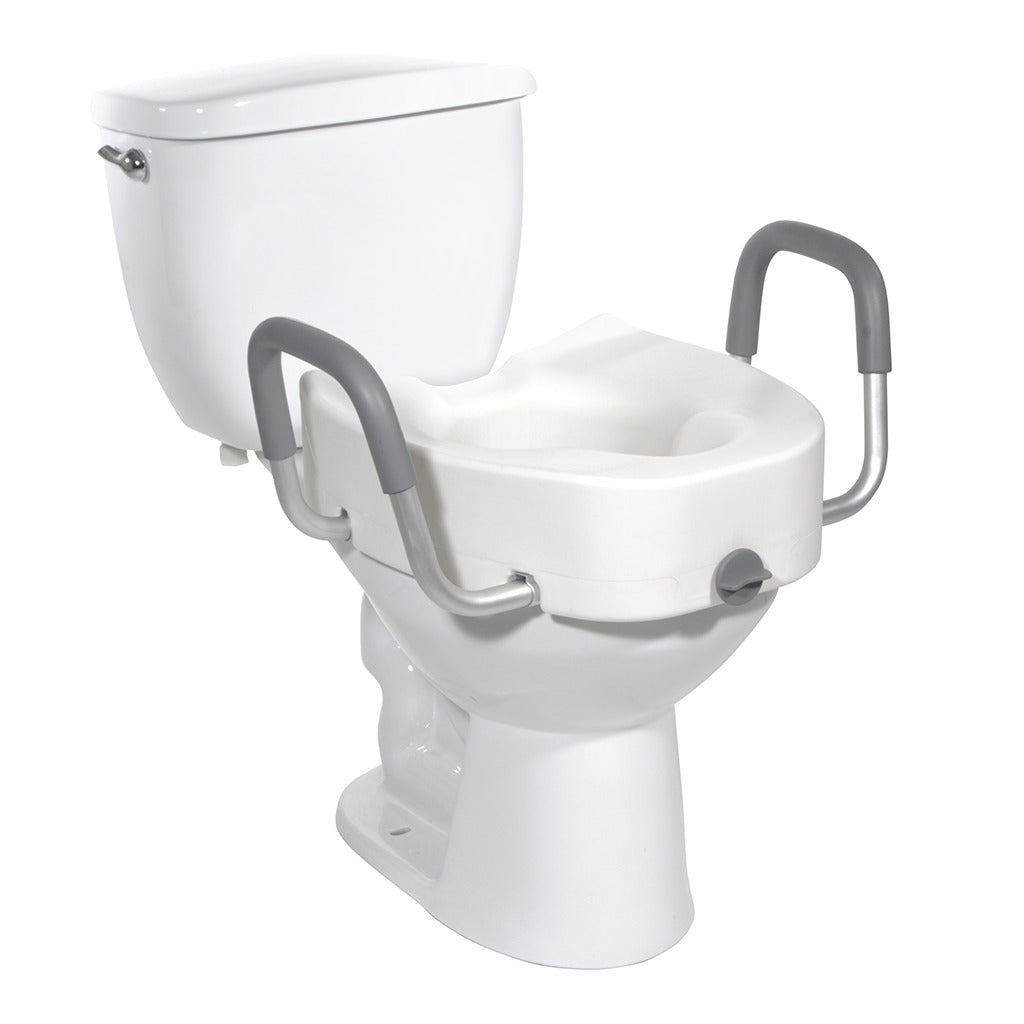 Drive Premium Raised 5" Elongated Toilet Seat With Arms