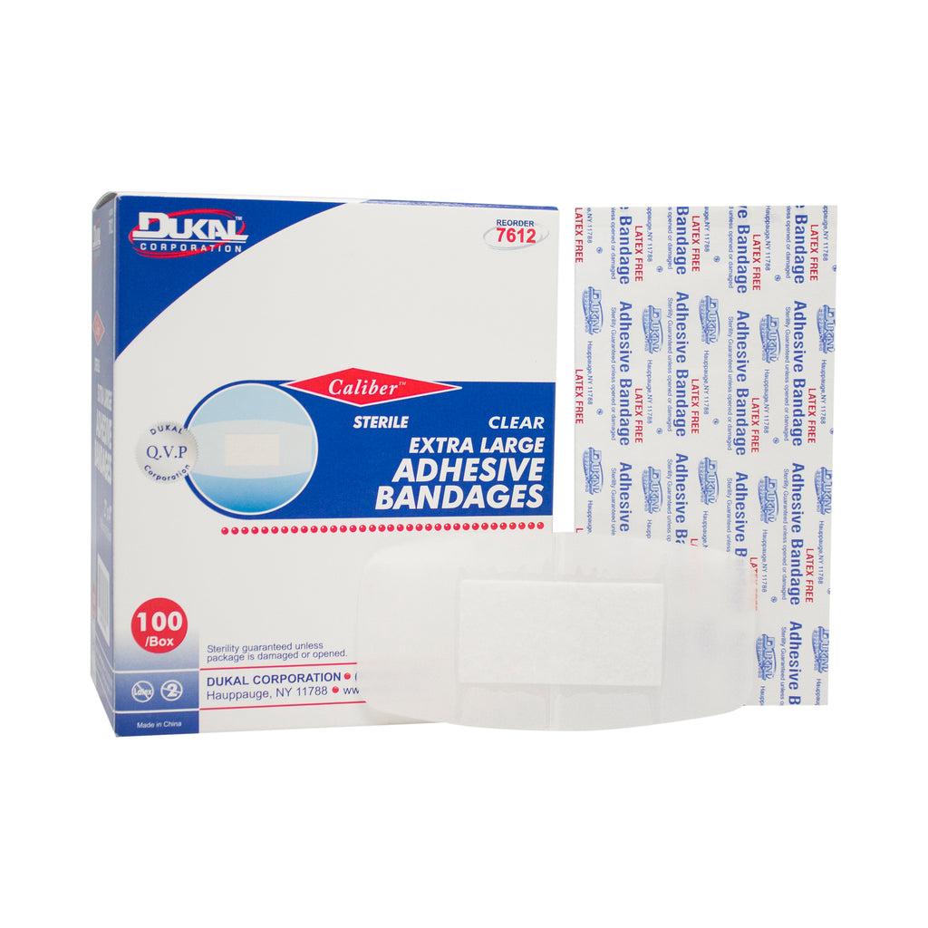 Dukal Sterile Sheer Adhesive Bandages 2" X 4" XL  100(BX) Latex Free