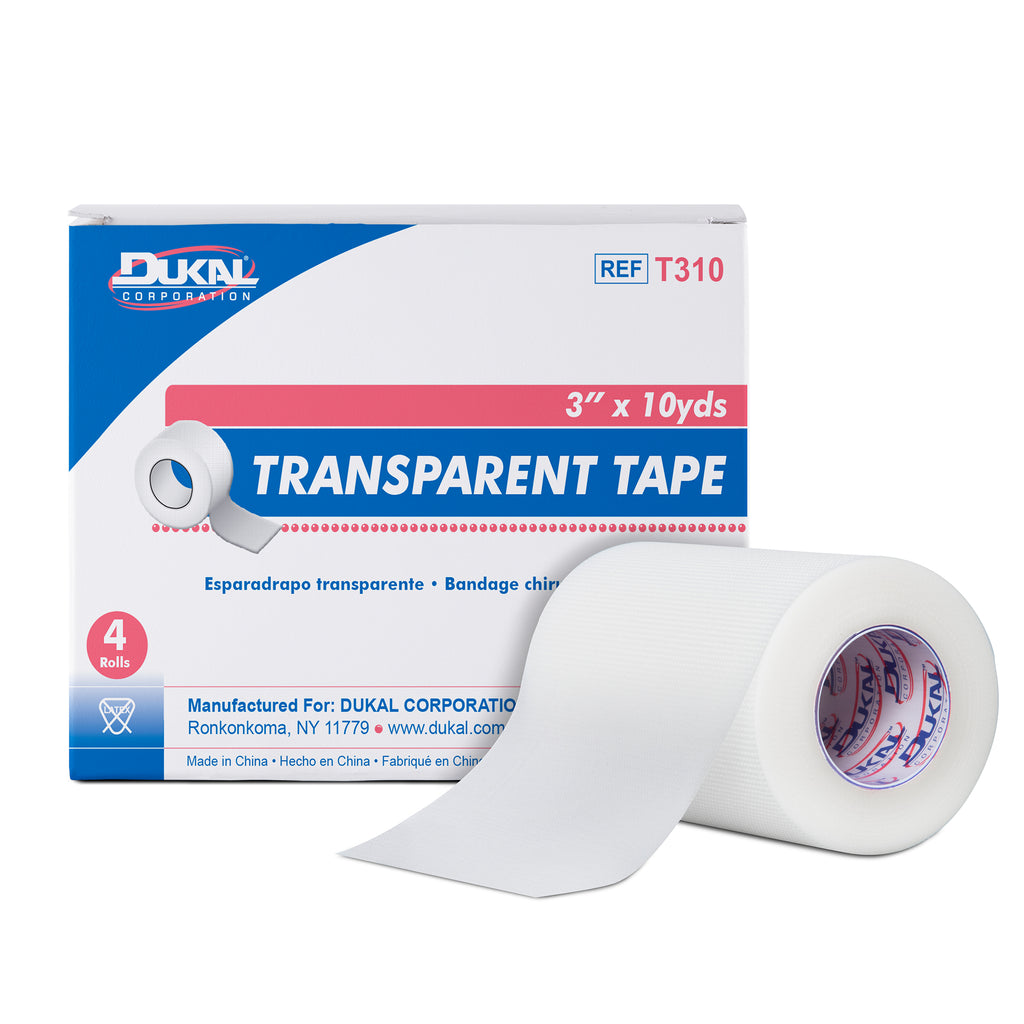 Dukal Transparent Tape 3" X 10 yd - (BX) of 4 Each