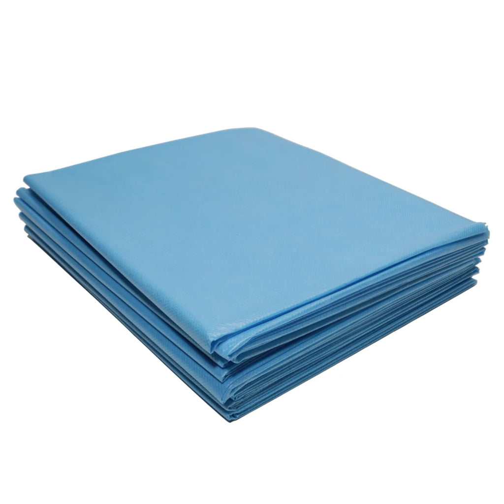 Dukal Flat Sheet HD Fluid Impervious - NS 84" x 60"- Blue  5/bg