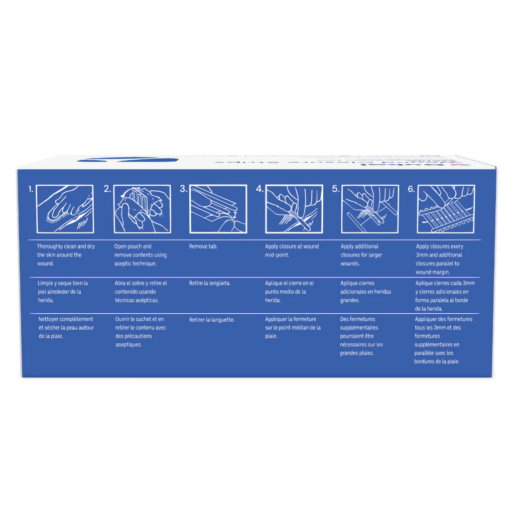 Dukal Sterile Wound Closure Strips 1/4" X 3" - 3 PK - 50PK (BX)