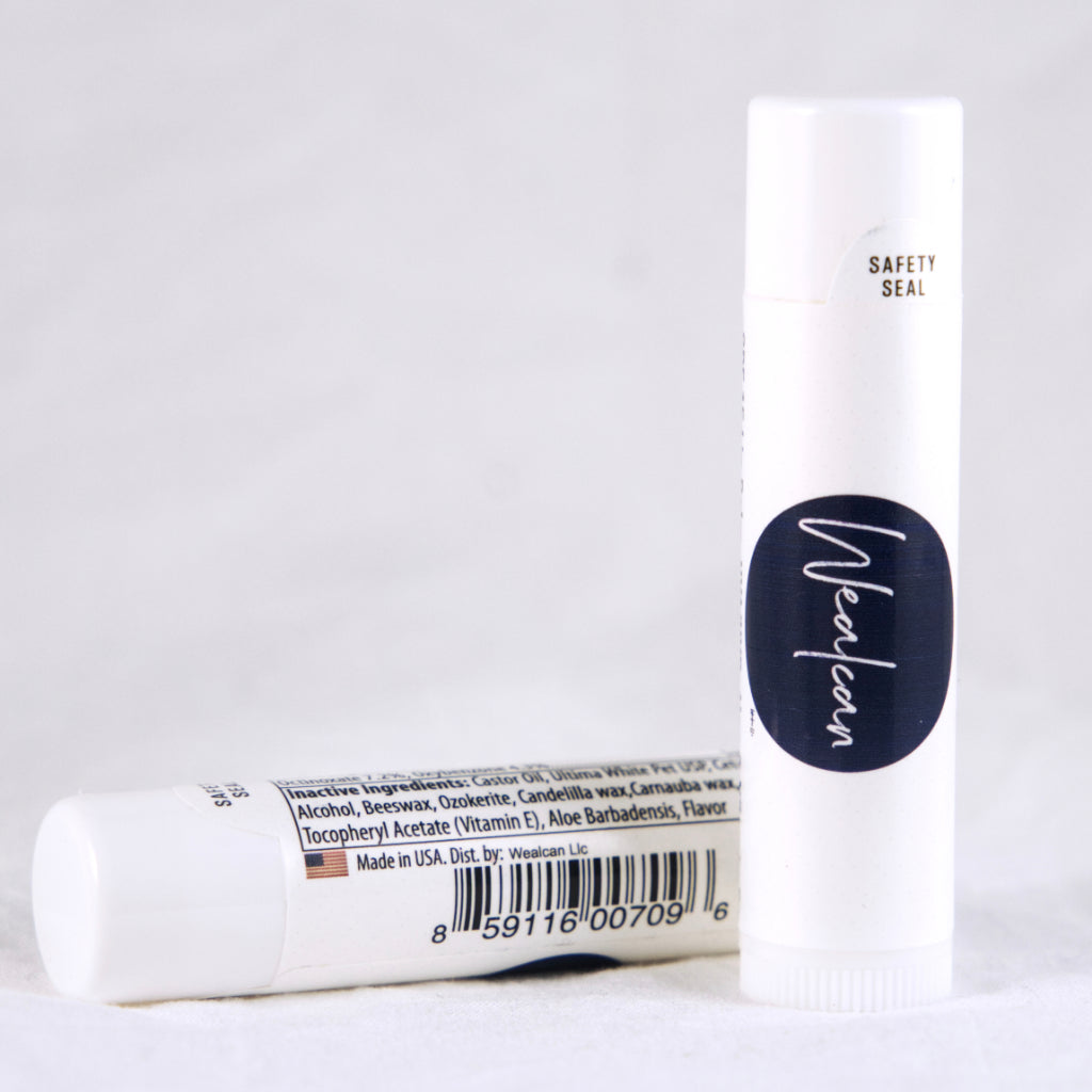 Wealcan SPF 15 Lip Balm. UVA/UVB. Aloe & Vitamin E