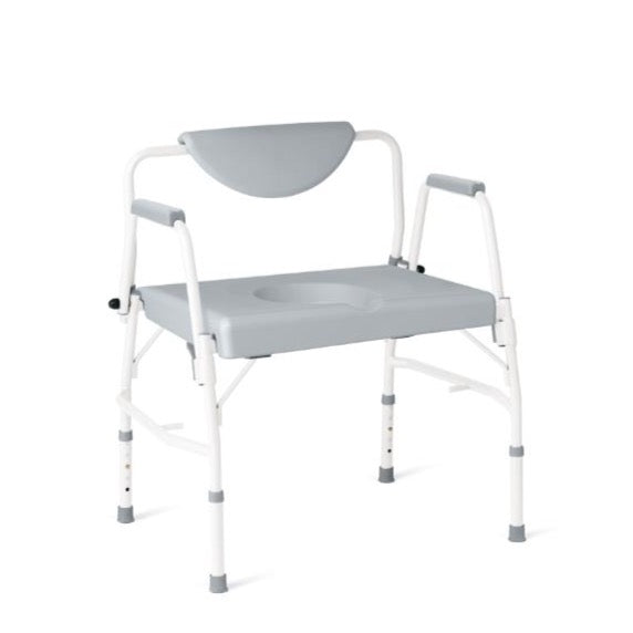 Steel Bariatric Drop Arm Commode 1, 000 lb. Weight Capacity